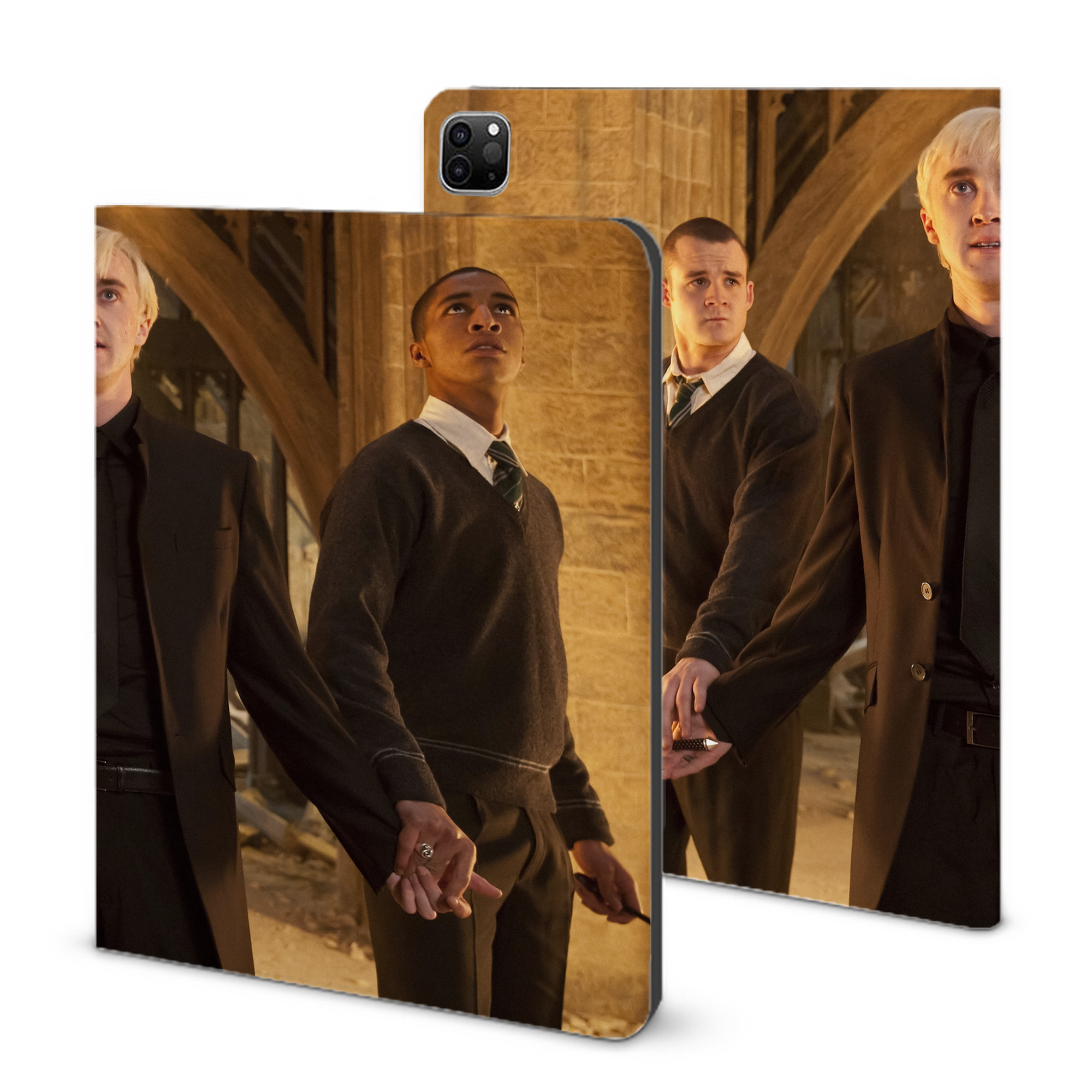 （画像用） Harry Potter ハリー・ポッターシリーズ IPad ケース ブック型 PUレザー TPU 耐衝撃 軽量 薄型 ペン収納なし 全面保護 IPad 各モデル対応
